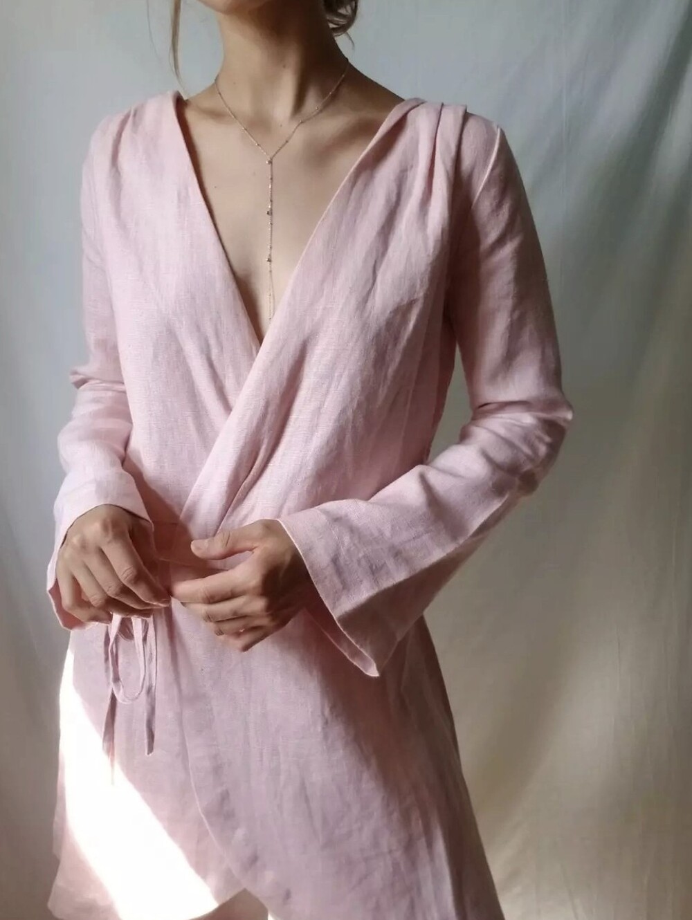 Tulsi Linen Wrap Dress